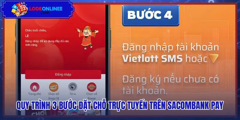 Quy trình mua vé trên app Sacombank nhanh chóng qua ba bước